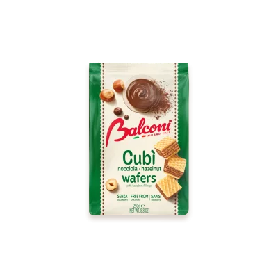 Balconi Wafer Cubi 250gr Hazelnut