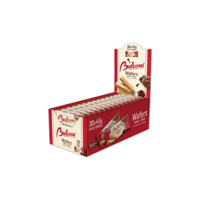 Balconi Wafer Expo 30pz x45gr Cocoa