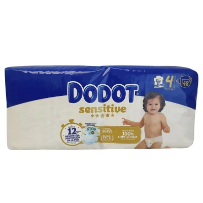 Dodot diapers 48 u. Sensitive 9-14 kg. Size 4.