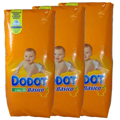 Dodot pants 50 u. 5-10 kg. Básico size 3.
