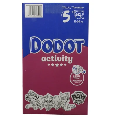 Dodot diaper 162 u. Activity 11-16 kg. Size 5.