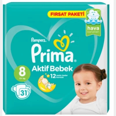 Pampers Prima No8 31 pc