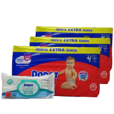 Dodot diaper 135 u. Activity. Size 4 + wipes 48 u. Aqua pure.