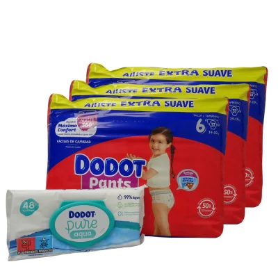 Dodot diaper 111 u. Activity. Size 6. + wipes 48 u. Aqua pure.