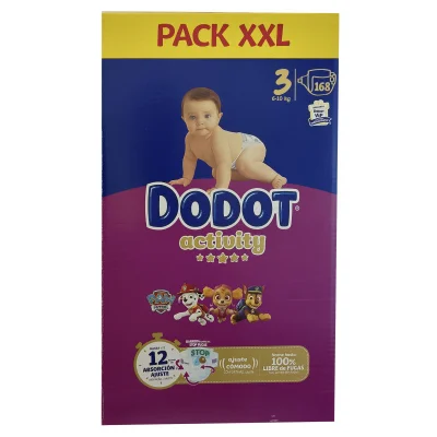Dodot diapers 168 u. Activity 6-10 kg. Size 3.