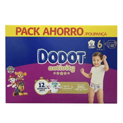 Dodot pañal 117 u. Talla 6. Activity.