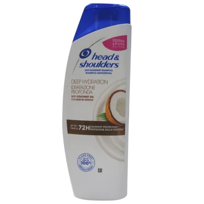H&S shampoo 400 ml. Anti-dandruff coconut oil deep hydration.