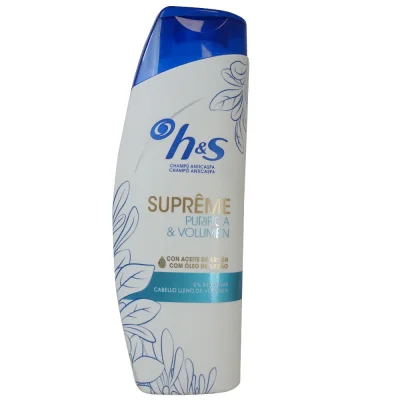 H&S shampoo 300 ml. Anti-dandruff suprême purifies and volume.