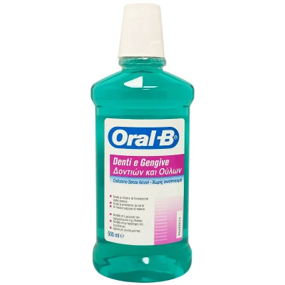 Oral B mouthwash 500 ml. Teeth and gums.