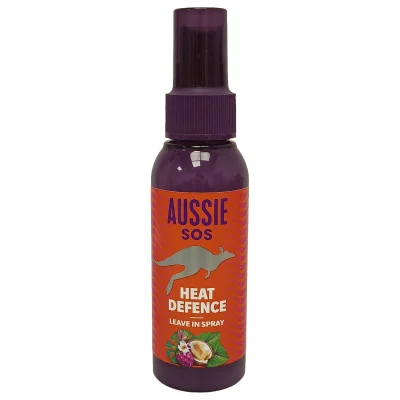 Aussie heat protectant spray 150 ml. SOS heat defense.