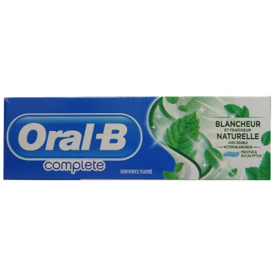 Oral B toothpaste 75 ml. Complete natural fresh.