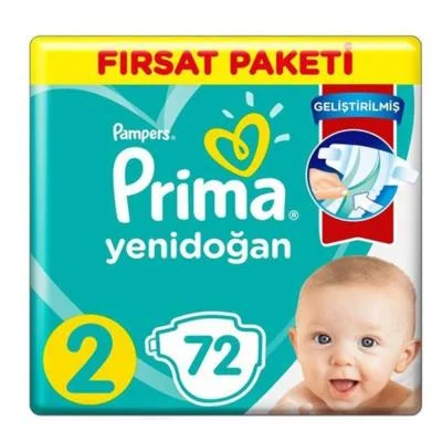 Pampers Prima No2  72 pc