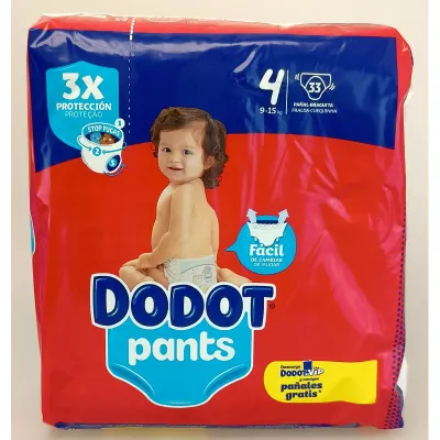 Dodot diapers 33 u. Activity 9-15 kg. Size 4.