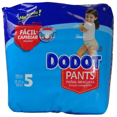 Dodot pants 30 u. 12-17 kg. Size 5 girl.