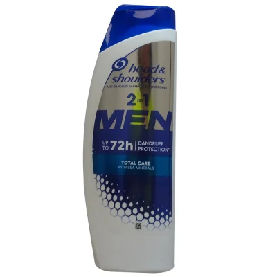 H&S shampoo 400 ml. Anti-dandruff men 2 in 1 total care.