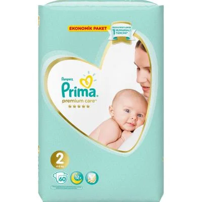 Pampers Prima No2  60 pc