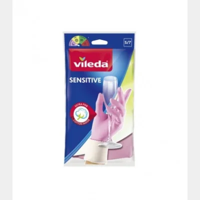 VILEDA ΓΑΝΤΙΑ ΚΟΥΖΙΝΑΣ SENSITIVE SMALL ΡΟΖ