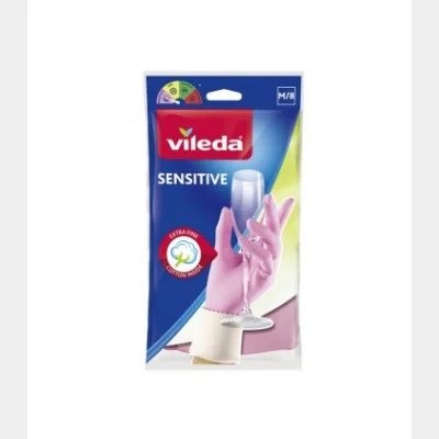 VILEDA ΓΑΝΤΙΑ ΚΟΥΖΙΝΑΣ SENSITIVE MEDIUM ΡΟΖ