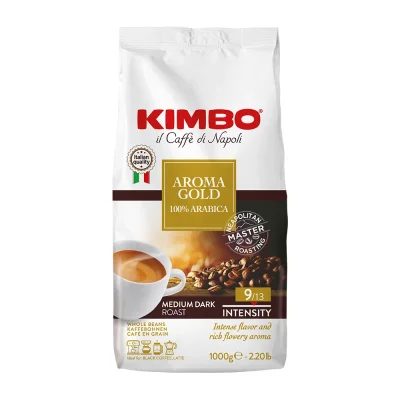 Caffè Kimbo Aroma Gold 100% Arabica Coffee Beans 1kg