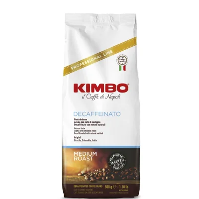 Caffè Kimbo KIMBO 500G DECAFFEINATO MEDIUM ROAST - BEANS DECAFF /12