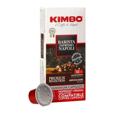 KIMBO 10CAPS. (55G) NESPRESSO ALUMINIUM ESPRESSO NAPOLI /10