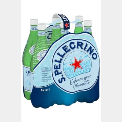 San Pellegrino Sparkling PET bottle 1LTR x 6 pack