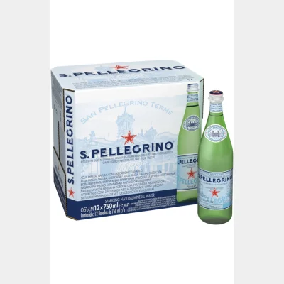 San Pellegrino Sparkling Glass bottle 75cl x 12 bottles