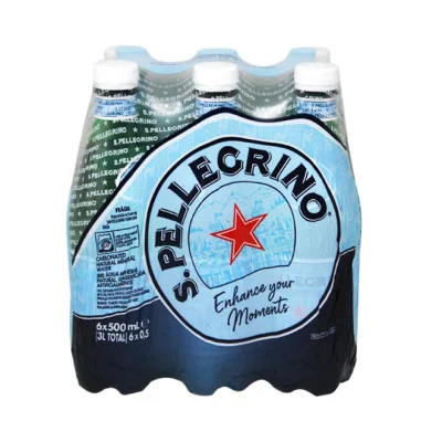 SAN PELLEGRINO Italian sparkling natural water 6x500ml