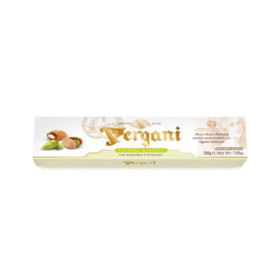 Vergani Soft Nougat 200gr Almond and Pistachio