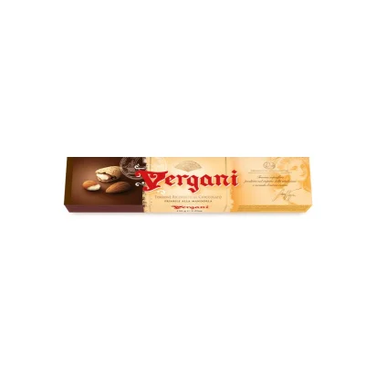 Vergani Covered Nougat 150gr Crumbly Dark Chocolate