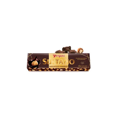 Vergani Sultano 250gr Dark Chocolate Whole Hazelnuts