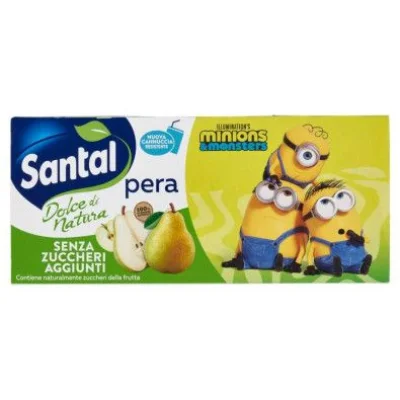 Santal Pera Dolce Natura senza Zuccheri Ml.200 X Pz.3