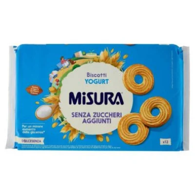 Misura Dolcesenza Biscotti allo Yogurt Gr.400