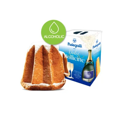 Melegatti Dolci Bollicine Pandoro 680gr + Sparkling Wine 75cl