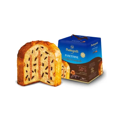 Melegatti Panettone Filled 750gr Chocolate & Caramel