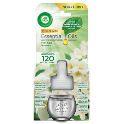 AIR WICK REPLACEMENT 19ml FREESIA & JASMINE/WHITE FLOWERS