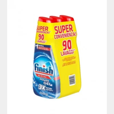 FINISH GEL ΠΛΥΝΤΗΡΙΟΥ ΠΙΑΤΩΝ FRESH ΣΕΤ 600ml 90Μ