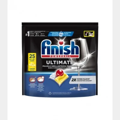 FINISH ΚΑΨΟΥΛΑ ULTIMATE ALL IN 1 LEMON 25 ΚΑΨ.Χ7