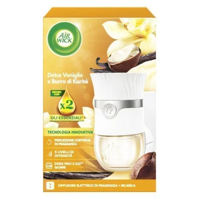 AIR WICK DEVICE + REPLACEMENT 19ml SWEET VANILLA & SHEA BUTTER