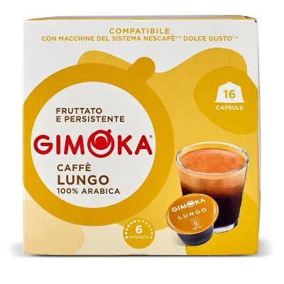 Gimoka Dolce Gusto Lungo 100% Arabica 16 Capsules