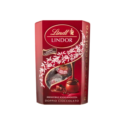 Lindt Lindor Cornet 200gr Double Chocolate
