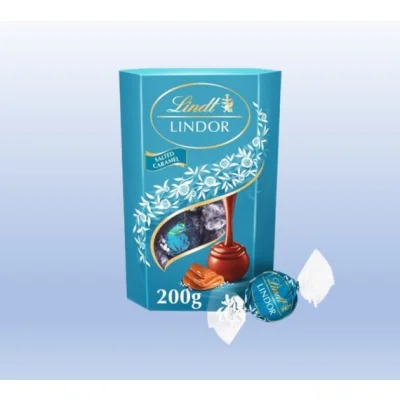 Lindt Lindor Salted Caramel Chocolate Truffles Box 200g
