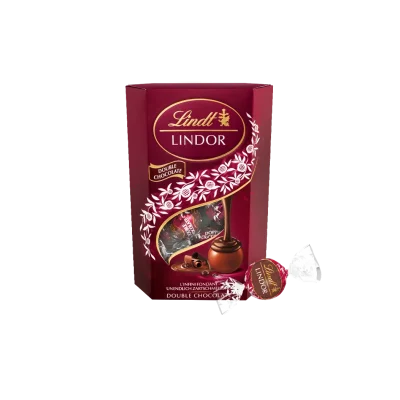 Lindt Lindor Praline Double Chocolate 200g