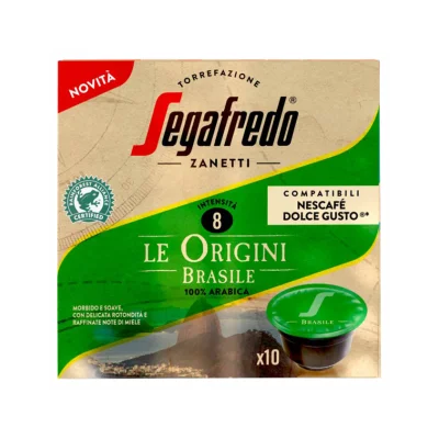 Segafredo Espresso 75gr "The Origins of Brazil" 10 Dolce Gusto Comp. Caps.