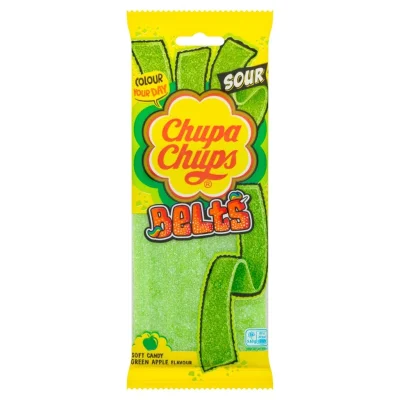 Chupa Chups Sour Belts Green Apple