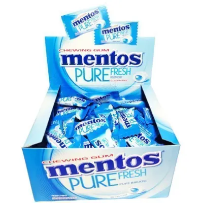 MENTOS PURE 100pcs BOX FRESH MINT 1678375