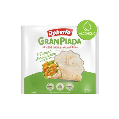 Roberto Granpiada Oil EVO 330gr (3 Piadinas)