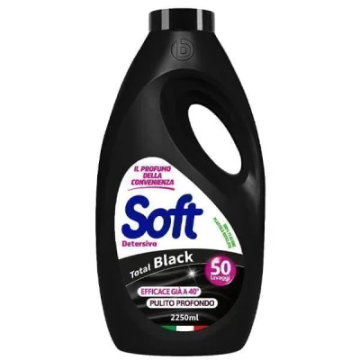 SOFT LAUNDRY LIQUID DETERGENT 50w 2,25lt TOTAL BLACK