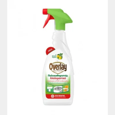 OVERLAY MULTI-CLEANER DISINFECTANT SPRAY LEMON SCENT 650ml