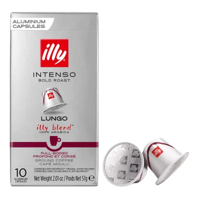 Illy Compatible Capsules Intenso Lungo 10 Count